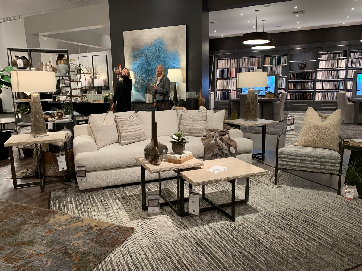 Luxe Interiors + Design, Mathis Design Studio and Bernhardt collaborated to bring home furnishings design trends to life at the Mathis Design Studio’s Irvine showroom.