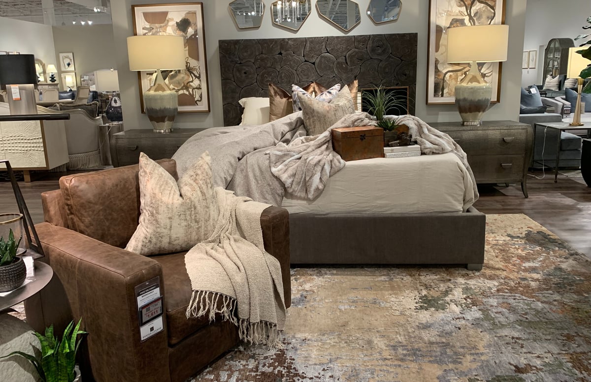 Luxe Interiors + Design, Mathis Design Studio and Bernhardt collaborated to bring home furnishings design trends to life at the Mathis Design Studio’s Irvine showroom.