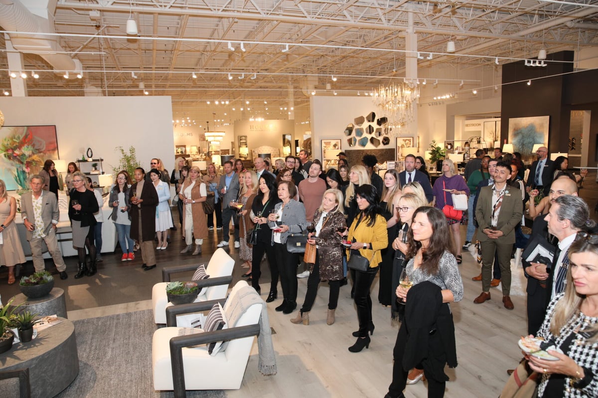 Luxe Interiors + Design, Mathis Design Studio and Bernhardt collaborated to bring home furnishings design trends to life at the Mathis Design Studio’s Irvine showroom.