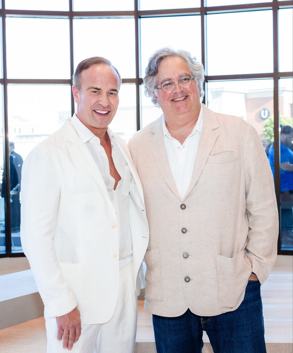 Alex Bernhardt, Jr. with William Collett, COO of Bernhardt Furniture and president of Bernhardt Ventures.