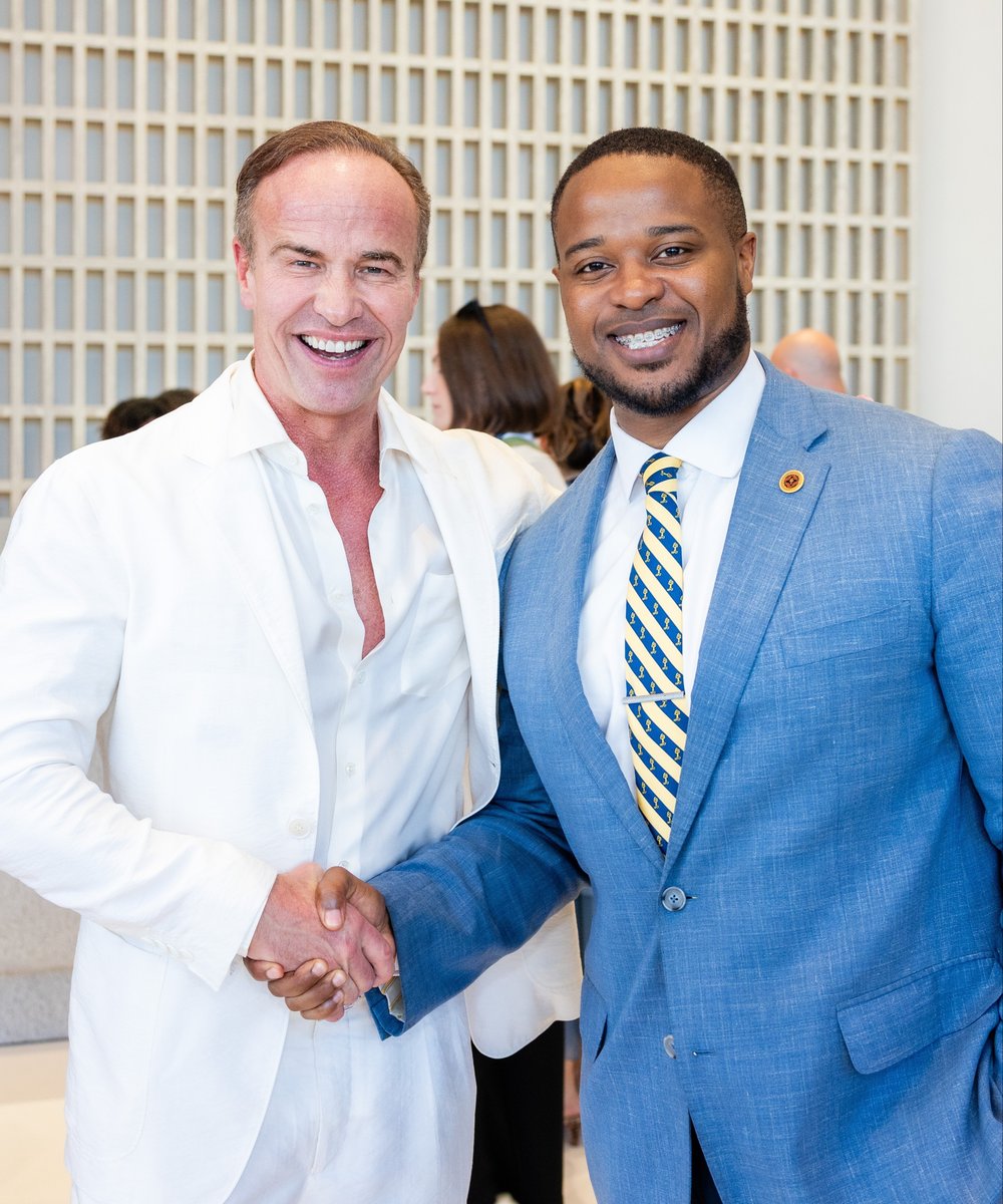 Alex Bernhardt, Jr. with High Point Mayor, Cyril Jefferson.