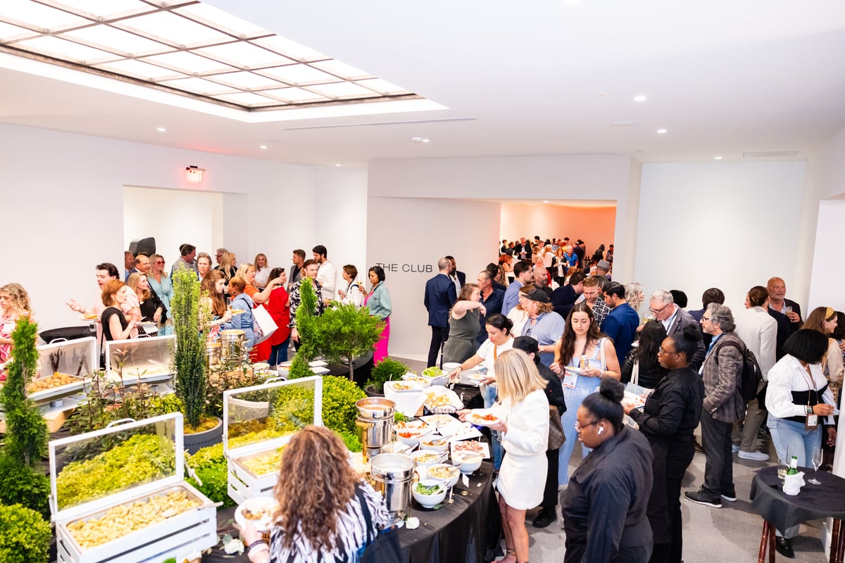 Bernhardt showroom food.