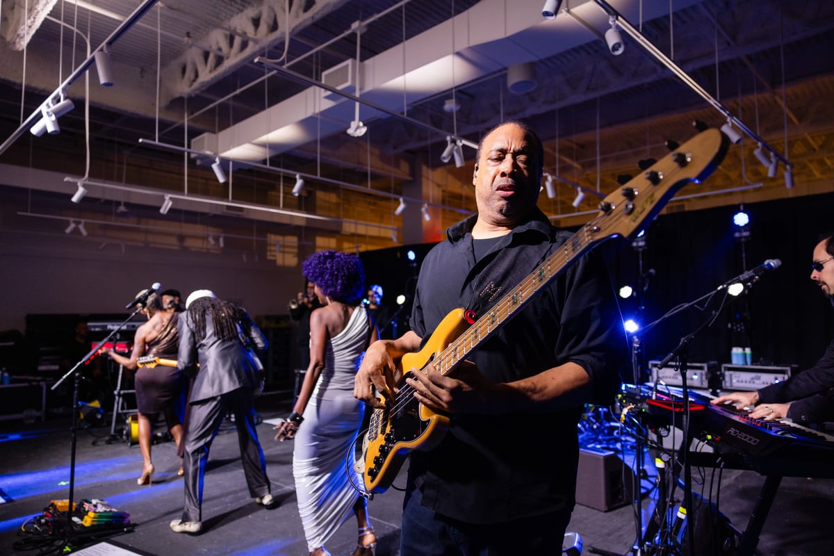 Bassist Jerry Barnes is also a producer, songwriter and singer.